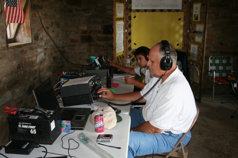 Field Day 2008 - Rick Tucker and Ross Benavides